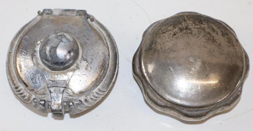 Group of 2 Early Automobile Threaded Radiator Caps (1 of 3)