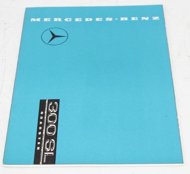 1954-63 Mercedes Benz 300 SL Roadster Dealership Sales Brochure Book (1 of 5)