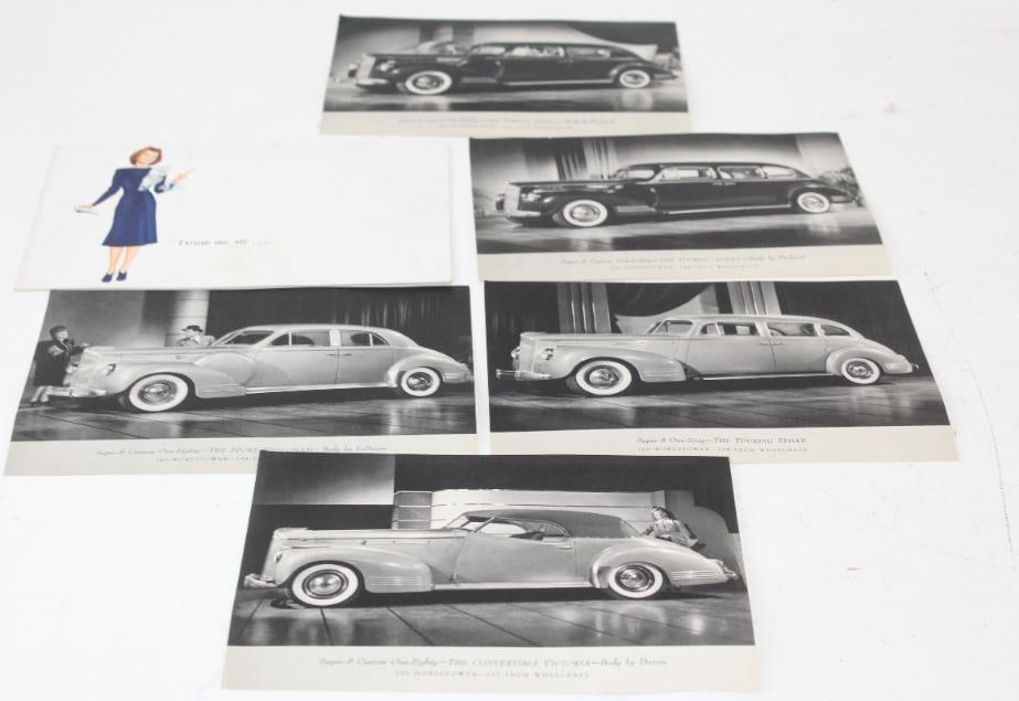 Group of 6 1940's Packard Dealership Brochure and Super-8 Body Model Inserts (1 of 8)