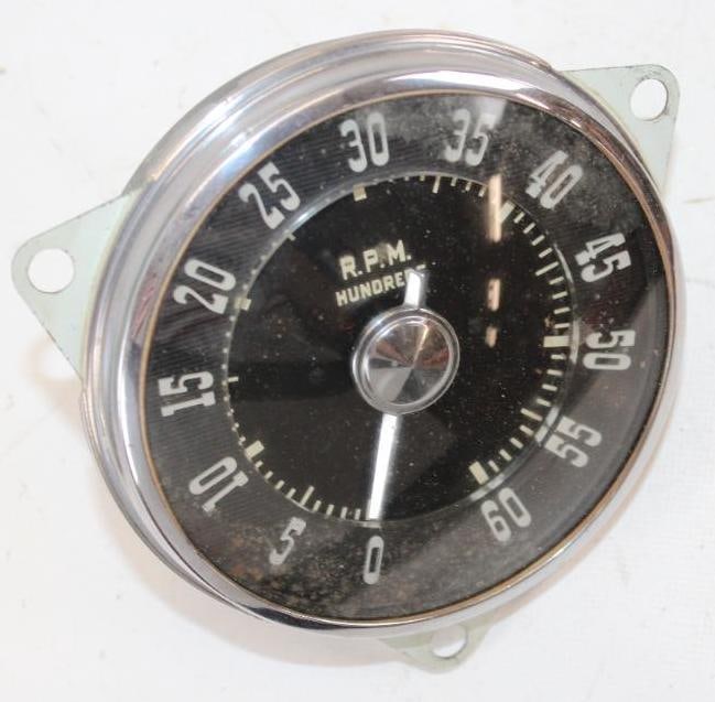 1954 Kaiser Darrin RPM Gauge: 6" x 6" x 3.5"