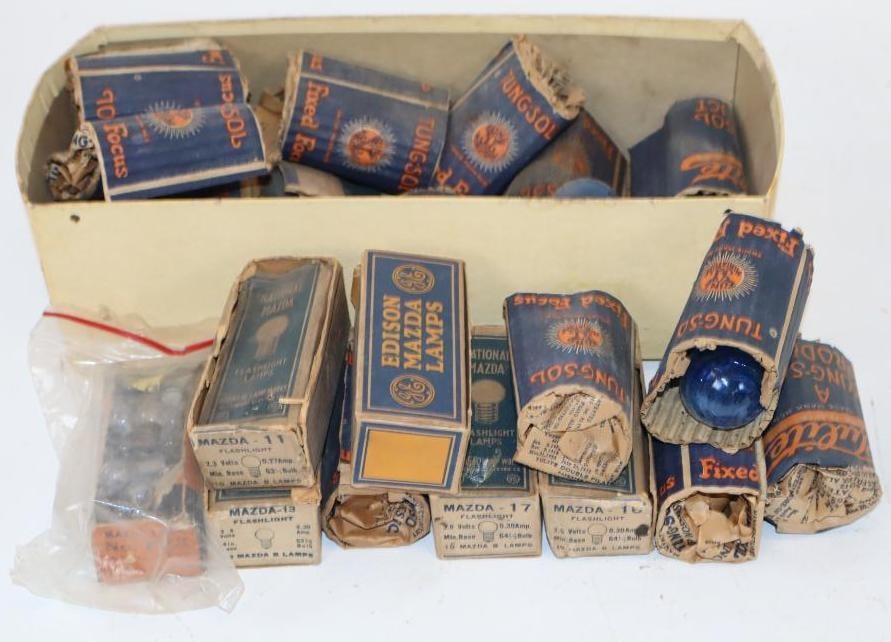 Group of 25 Early Automobile Light Bulbs in Original Packaging (1 of 3)