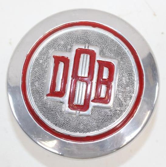 Dodge Brothers 8 Embossed Aluminum Threaded Automobile Hubcap (1 of 2)