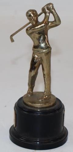 1950 Ford Trucks Merchandising Golf Champs Trophy: 2" x 2" x 4.5"