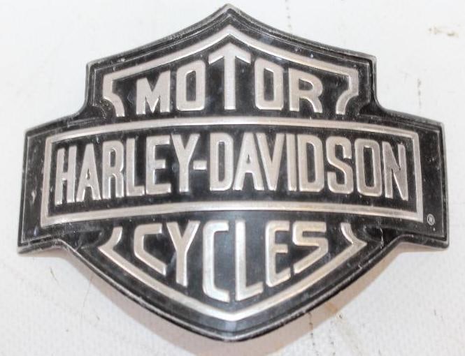 Embossed Aluminum Harley-Davidson Motorcycles Emblem (1 of 2)
