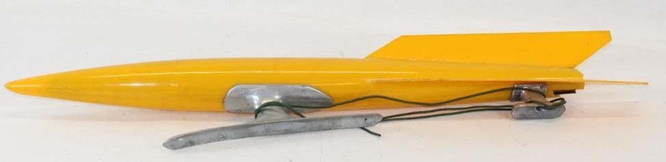 1963 Starfire Dealer Promo Light Up Oldsmobile Rocket: Has been repaired and is missing some plastic. 36" x 5" x 3"