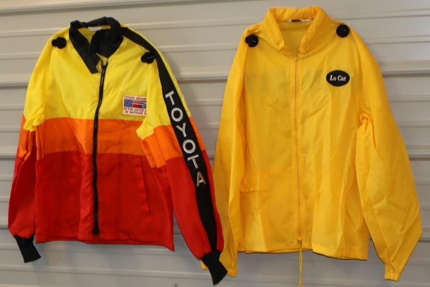 Renault and Toyota Racing Coats: Both appear to be mens size medium