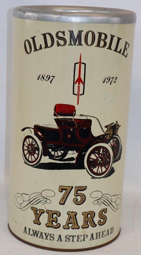 1972 75th Anniversary Oldsmobile Advertising Ashtray: 10.5" x 10.5" x 19.5"