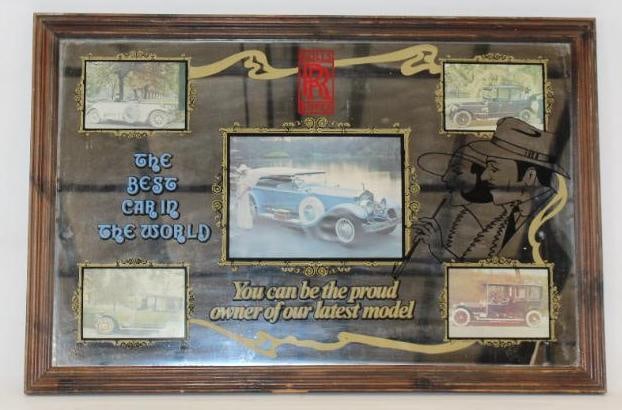 Rolls Royce Automobile Advertising Framed Mirror (1 of 4)