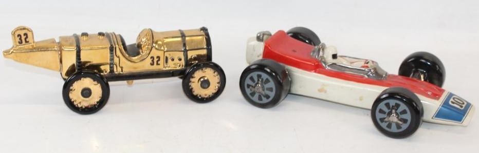 Group of 2 Early Race Car Ezra Brooks Liquor Decanters (1 of 5)