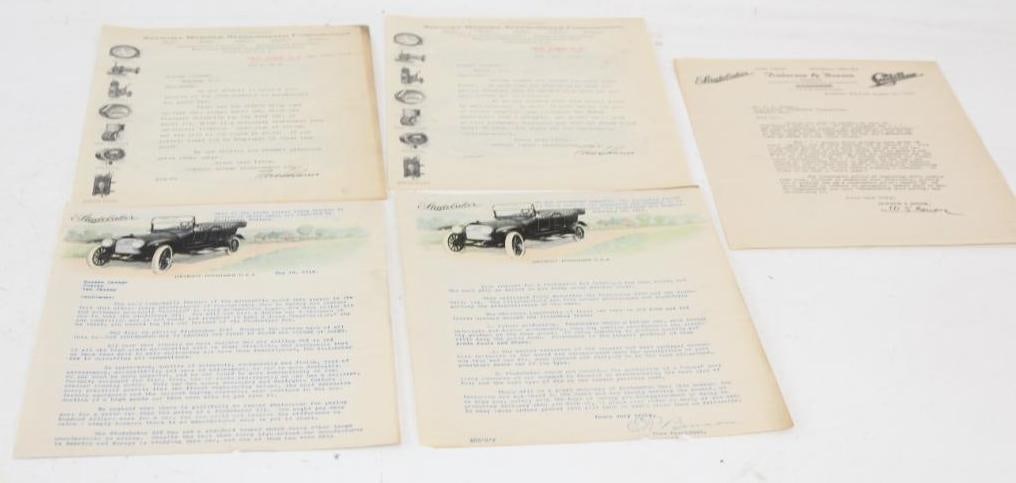 Group of 5 1914 and 1915 Stewart-Warner Speedometer Corp. and Studebaker Motor Car Co. Graphic (1 of 7)