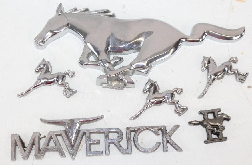 Group of 6 ford Mustang and Maverick Emblems (1 of 2)