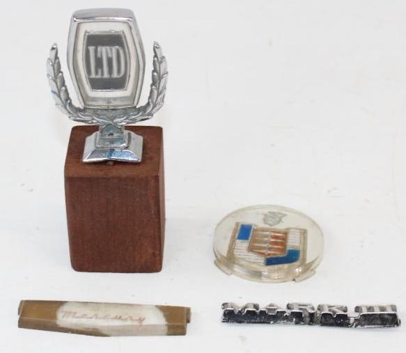 Group of 4 Ford Lincoln, and Mercury Emblems (1 of 3)