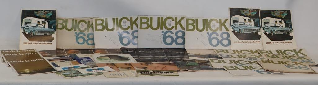 Group of 42 1960's Buick Dealership Brochures and Advertisements: Largest is 12.5" x 8"