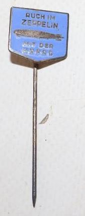 Duchin Cloisonne Zeppelin Lapel Pin: .5" x 2"