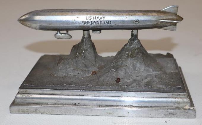 US Navy Shenandoah Airship Zeppelin Paperweight (1 of 3)
