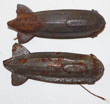 Group of 2 Primitive Zeppelin Shaped Toys from Japan (1 of 2)