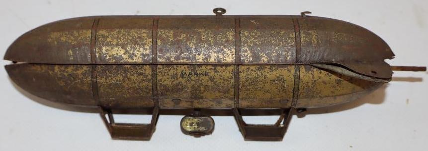 German Made Tin Litho Windup Zeppelin Childrens Toy (1 of 2)