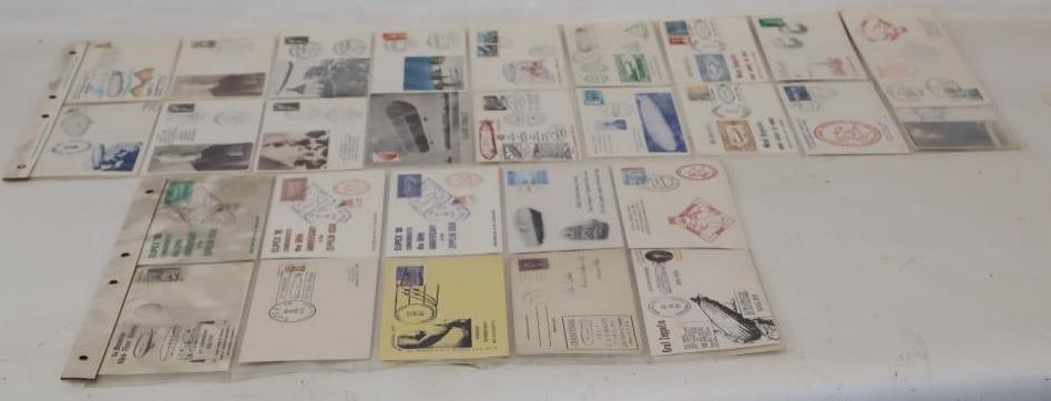 Group of 28 Blimp Zeppelin Anniversary Postmarked Envelopes (1 of 8)