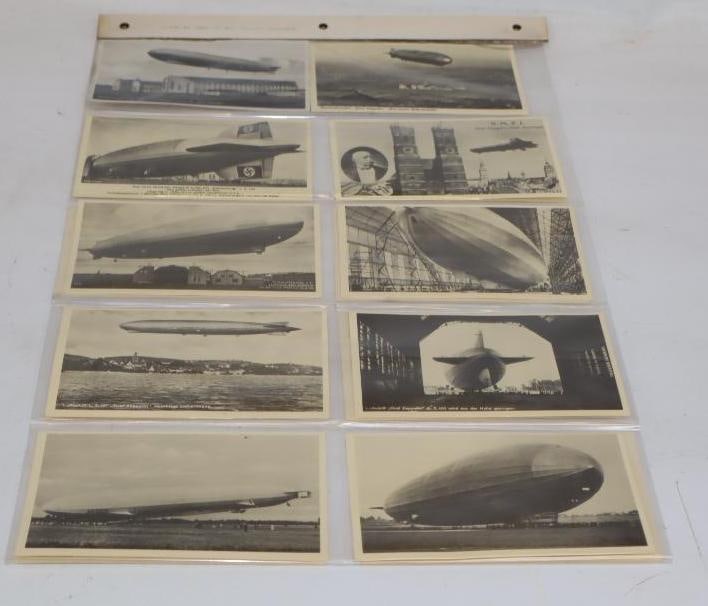 Group of 20 Early Blimp Zeppelin Postcards (1 of 9)