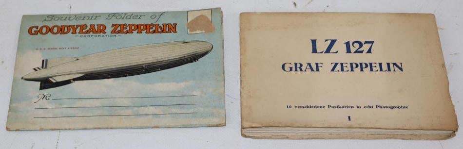 Group of 2 Goodyear and Graf Zeppelin Early Postcard Books (1 of 3)