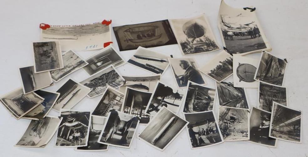 Group of 37 Blimp Zeppelin Trading Cards and Early Photos (1 of 5)