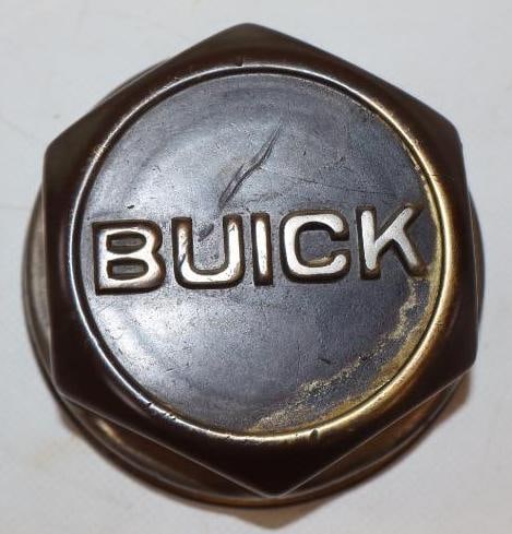Embossed Buick Threaded Automobile Hubcap (1 of 2)
