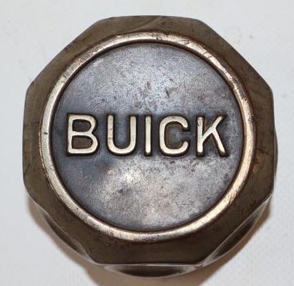 Embossed Buick Threaded Automobile Hubcap (1 of 2)