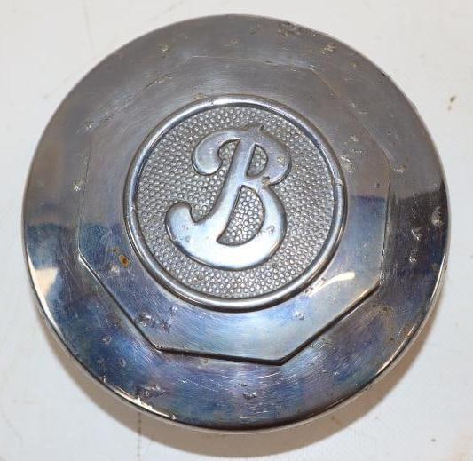 1930's Buick Chromed Aluminum Threaded Automobile Hubcap (1 of 2)