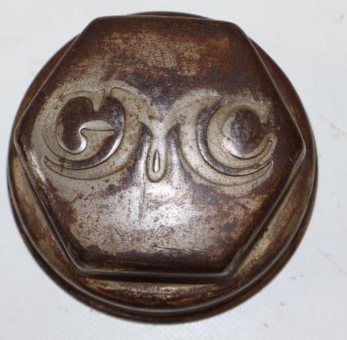 GMC Debossed Steel Threaded Automobile Hubcap (1 of 2)