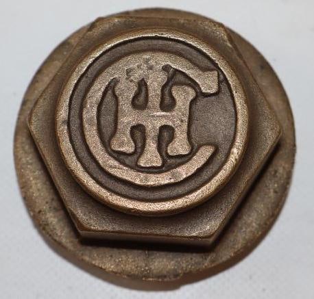 International Harvester High Wheeler Brass Hubcap (1 of 2)