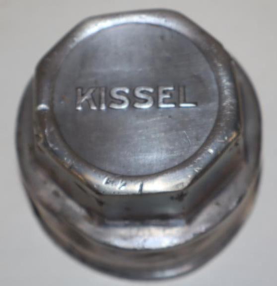 Kissel Embossed Aluminum Threaded Automobile Hubcap (1 of 2)