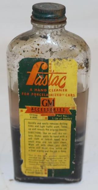 GM Accessories Fastick Hand Cleaner for Porcelainized Cars Advertising Glass Bottles (1 of 2)