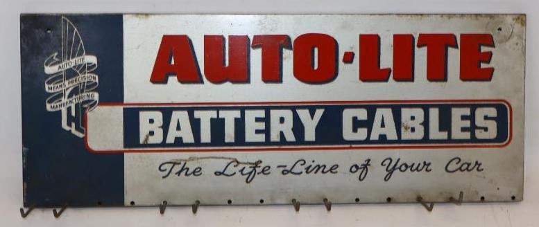 Auto-Lite Battery Cables Advertising Display Rack Sign (1 of 4)