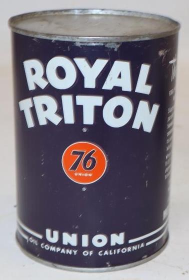Royal Triton Union 76 Metal 1 Quart Oil Can (1 of 2)