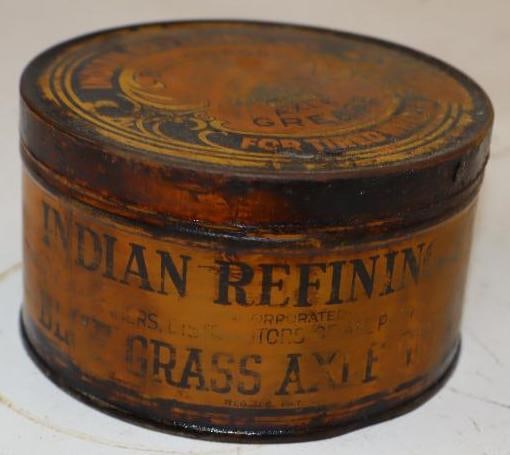 Indian Refining Bluegrass Axel Grease 1 Lb Advertising Tin (1 of 2)