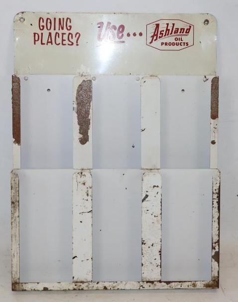 Ashland Oil Gas Station Advertising Map Rack (1 of 2)