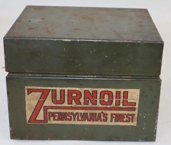 Zurnoil Pennsylvania's Finest Advertising Metal File Box (1 of 3)