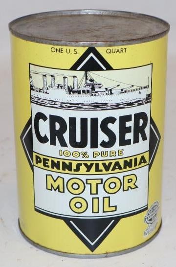 Cruiser 100 % Pure PA 1 Quart Metal Oil Can (1 of 2)