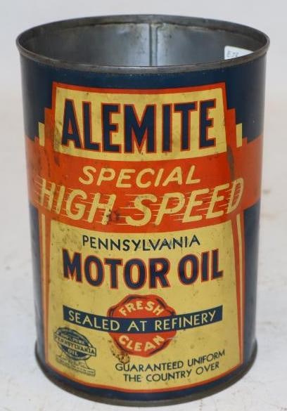 Alemite Special High Special Quart Metal Oil Can (1 of 2)