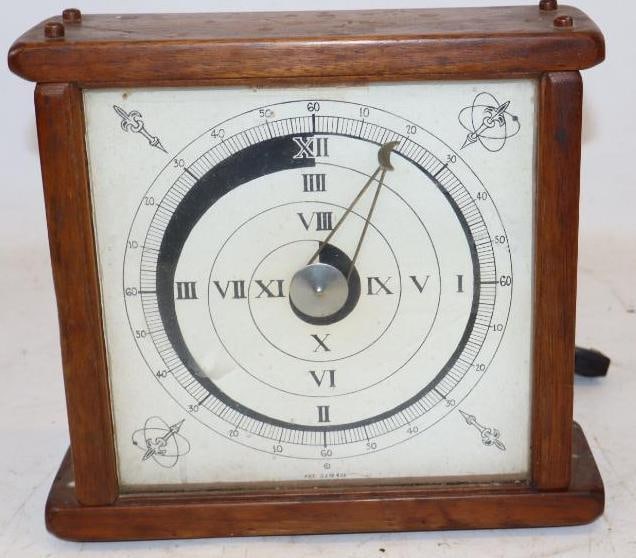 The Benjamin Franklin Desktop Clock: Hums when plugged in but does not appear to be working. 9.5" x 3.25" x 9"