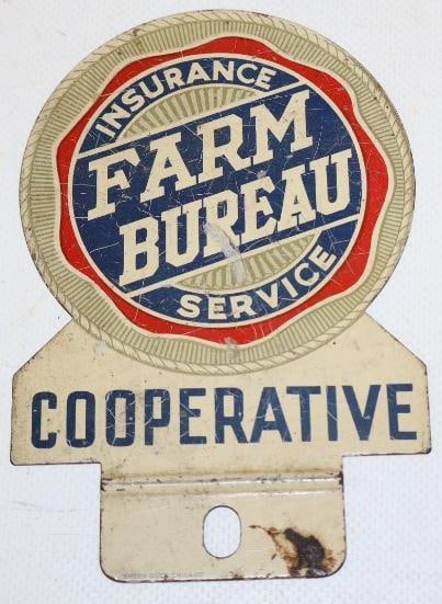 Farm Bureau Cooperative Tin Litho Advertising LPT: 3.5" x 5.25"
