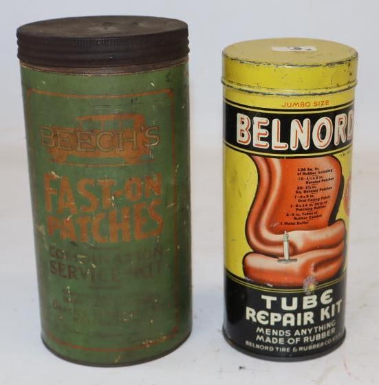 Group of 2 Beech's Fast-On Patches & Belnord Tube Tire Repair Kits (1 of 2)