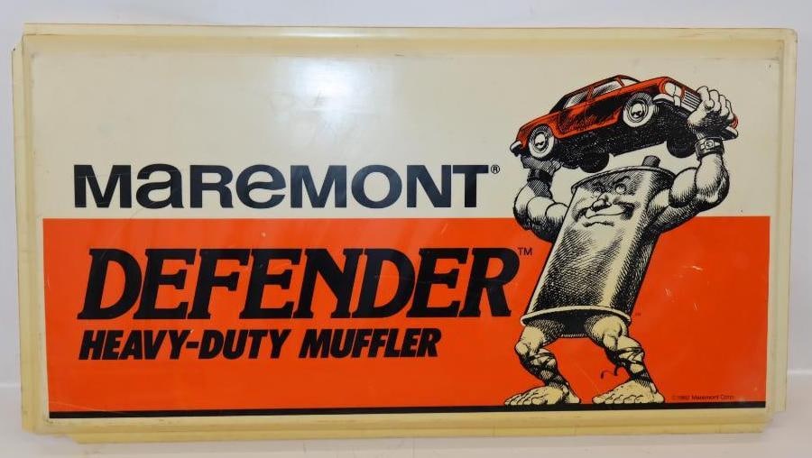 Maremont Defender Heavy Duty Muffler Plastic Light Up Sign Lens (1 of 4)