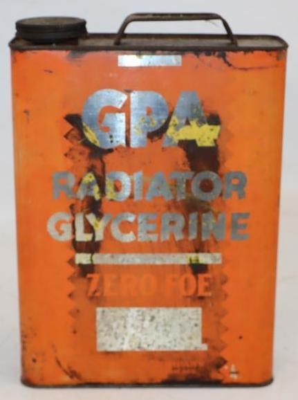 GPA Radiator Glycerine Zero FOE Slim One Gallon Oil Can: Empty. 1 Gallon