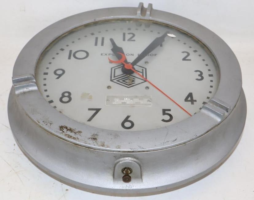 Crouse Hinds Company Explosion Proof Wall Clock (1 of 5)