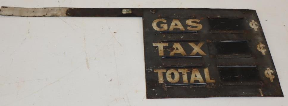 Doublesided Pricer Sign for Visible Gas Pump: 21" x 9"