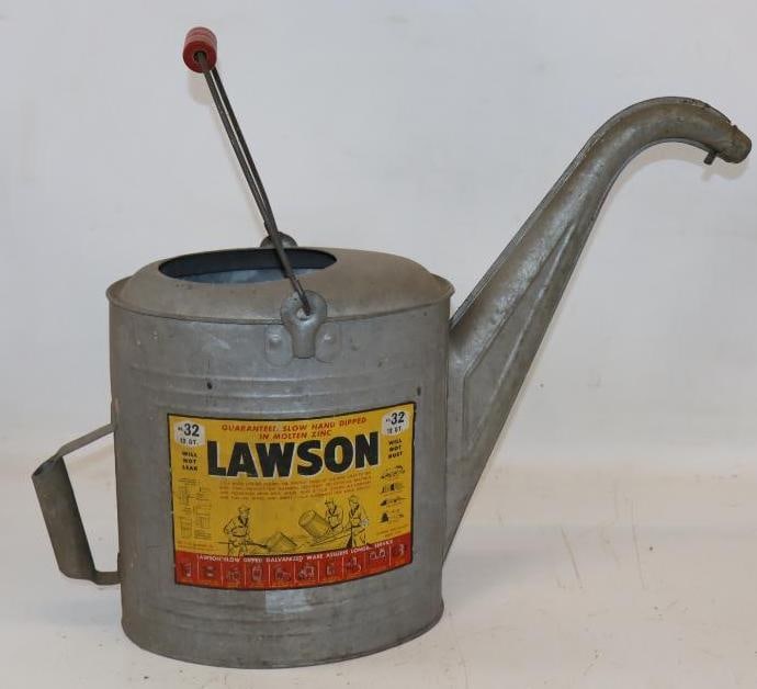 Nos Lawson Number 32 - 12 Quart Galvanized Spout Can (1 of 5)