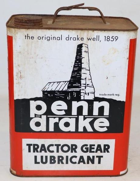 Penn Drake Tractor Gear Lubricant 2 Gallon Oil Can (1 of 2)