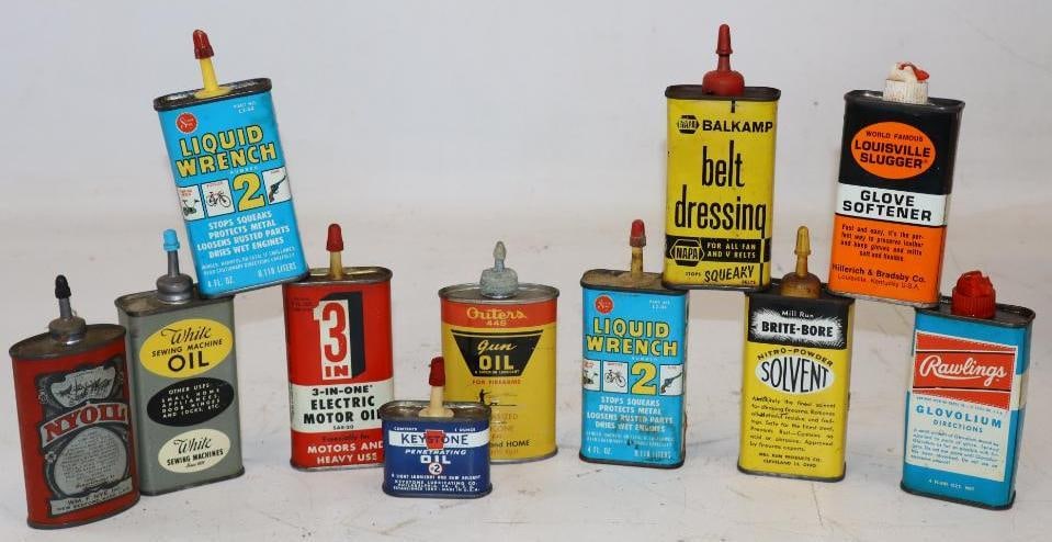 Group of 11 Household Oil Cans (1 of 4)