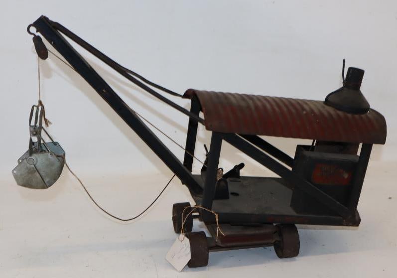 Buddy L Press Steel Steam Shovel Toy Truck: 20" x 7" x 15"